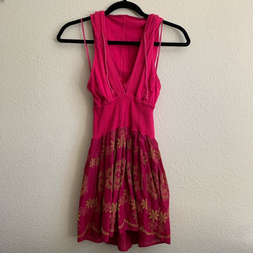 Free People Hooded Halter Tunic